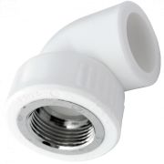 Угольник PP-R комбинированный бел ВР Дн 32х1/2