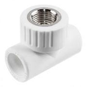 Тройник PP-R комбинированный бел ВР Дн 25х3/4