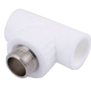 Тройник PP-R комбинированный бел НР Дн 32х3/4