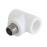 Тройник PP-R комбинированный бел НР Дн 32х1/2