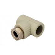 Тройник PP-R комбинированный сер нак. гайка Дн 25х1