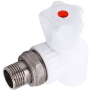 Кран PP-R шаровой бел Дн 25х3/4