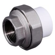 Муфта PP-R комбинированная разъемная бел ВР Дн 25х3/4