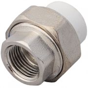 Муфта PP-R комбинированная разъемная бел ВР Дн 25х3/4