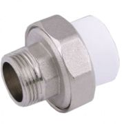 Муфта PP-R комбинированная разъемная бел НР Дн 63х2