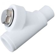 Фильтр PP-R сетчатый бел внутр/наруж пайка Дн 32х45гр РосТурПласт 14179