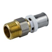 Муфта МП латунь никель 8001 Дн 26х3/4