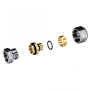Муфта МП латунь хром R187F Дн 26х3,0х1