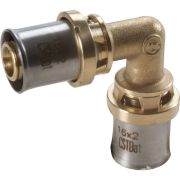 Угольник МП для PE-X латунь RM122 Дн 26х90гр пресс Giacomini RM122Y009