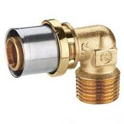 Угольник МП для PE-X латунь RM127 Дн 26х1