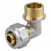 Угольник МП латунь никель 7006 Дн 32х1