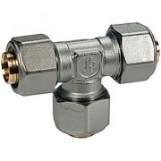 Тройник МП латунь R564AM Дн 18 обжим Giacomini R564MX052