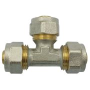 Тройник МП латунь никель 7011 Дн 20 обжим ГОСТ 32415-2013 Aquasfera 7011-02