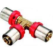 Тройник переходной МП латунь 1657G Дн 26х16х26 пресс TIEMME 1650026(1657G261626CZ)