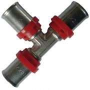 Тройник переходной МП латунь Faro Дн 16х20х16 пресс STC 6516