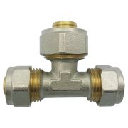 Тройник переходной МП латунь никель 7012 Дн 20х16х16 обжим ГОСТ 32415-2013 Aquasfera 7012-03