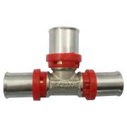 Тройник переходной МП латунь никель 8010 Дн 16х20х16 пресс ГОСТ 32415-2013 Aquasfera 8010-01