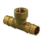 Тройник для PE-X латунь Q&E Дн 25хRp3/4