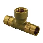 Тройник для PE-X латунь Дн 25х3/4