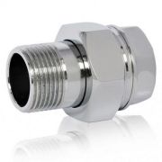 Соединитель латунь американка хром Ду 50 прямой ВР/НР R18 Giacomini R18X008