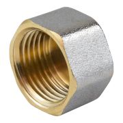 Заглушка латунь никель Ду 40 ВР 9016 ГОСТ 32585-2013 Aquasfera 9016-05