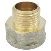 Переход латунь никель Ду 25х40 реборда ВР/НР 9021 ГОСТ 32585-2013 Aquasfera 9021-08