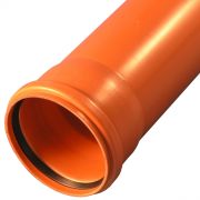 Труба PP-B с раструбом коричневая Дн 160х4,9 б/нап SN4 L=1,0м в/к VALFEX 301600100