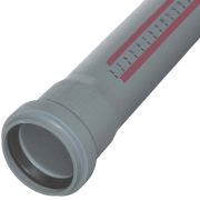 Труба PP-H с раструбом серая HT HTEM Дн 50х1,8 б/нап L=0,25м в/к Ostendorf 112010