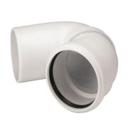 Отвод PP-H бесшумный светло-серый Skolan dB SKB Дн 110х45гр (DN100) б/нап в/к Ostendorf 335120