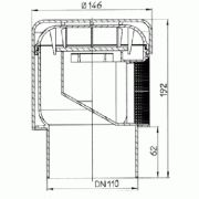 Клапан воздушный канализационный Дн 32/40/50 HL 904