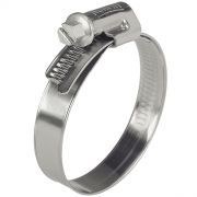 Хомут для шланга червячный сталь оц Ду 70-90
