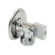 Кран шаровый латунный бытовой никелированный 1044 Ду 1/2«х3/4» НР Aquasfera 1044-01