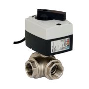Кран шаровой латунный AMZ 113 Ду 25 ВР 2/поз эл/привод Danfoss 082G5414