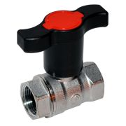 Кран шаровой латунный R251TH Ду 25 ВР/ВР бабочка Giacomini R251X055