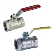 Кран шаровой латунный газ R250D Ду 80 ВР/ВР рычаг Giacomini R250X030