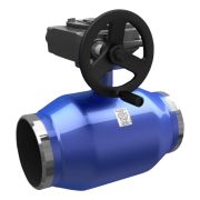 Кран шаровой стальной Energy Regula Ду 200 Ру25 под приварку с редуктором полнопроходной LD КШ.Ц.П.Р.EnergyRegula.200.025.П/П.03