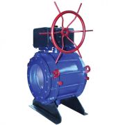 Кран шаровой стальной 11с67п Ду 40 Ру25 фл полнопроходной с редуктором Маршал 11с67п СФ.00.3.025.040