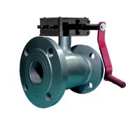 Кран шаровой стальной нерж 10нж45фт Ду 150 Ру16 фл полнопроходной с редуктором Маршал 10нж45фт ЦФ.01.3.016.150