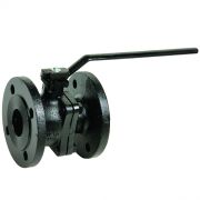 Кран шаровой чугун BS 3242 Ду 32 Ру16 фл полный проход Tecofi