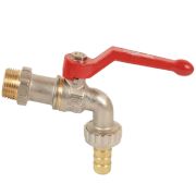 Кран шаровой латунный водоразборный BVR-С Ду 20 Ру10 НР рычаг Danfoss 065B8201