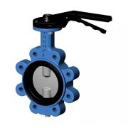 Затвор дисковый поворотный VP3649-02EP Ду 150 Ру16 с резьб проушинами Tecofi VP3649-02EP0150