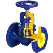 Клапан (вентиль) запорный чугун 215 Ду 50 Ру16 фл Zetkama 215A-050-C-00