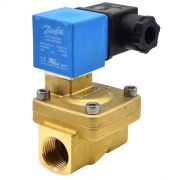 Клапан эл/магн латунь EV220W Ду 32 ВР/ВР НЗ с катушкой 24В пост ток Danfoss 042U426702