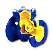 Клапан обратный чугун 302A Ду 250 Ру16 фл Zetkama 302A-250-C-01