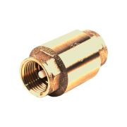 Клапан обратный латунь 3001 Ду 15 Py16 ВР пружинный Aquasfera 3001-01
