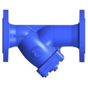 Фильтр сетчатый магнитный Y-образный чугун F3240NA с магнитной вставкой Ду 300 Ру16 фл Tecofi F3240NA-0300