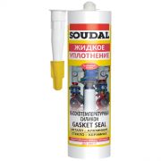 Герметик силикон высокотемпературный 300мл красный Soudal 104240
