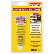Герметик силикон универсальный 60мл бесцветный Soudal 120032