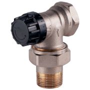 Клапан термостатический R401TG хром Ду 10 Ру10 Rp3/8«хR3/8»O-ring угловой ВР клипс clip-clap штуцер с герметичной прокладкой Giacomini R401X132