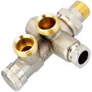 Деталь присоед RA-KEW для однотрубной системы тыльн/подкл с запорным краном Danfoss 013G3368